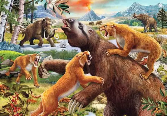 Jurassic Wildlife 2 x 24 Piece Jigsaw Puzzle by Ravensburger - 3