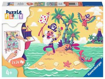 Puzzle & Play: Pirate Adventure 2x24 Piece Puzzle by Ravensburger