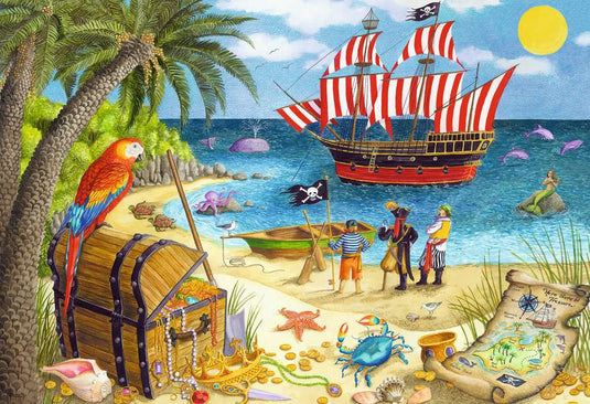 Pirates & Mermaids 2x24 Piece Jigsaw Puzzle by Ravensburger - 2