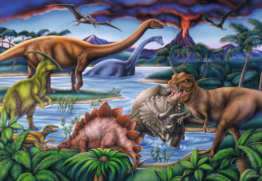 Dinosaur Playground 35 Piece Jigsaw Puzzle by Ravensburger - 2
