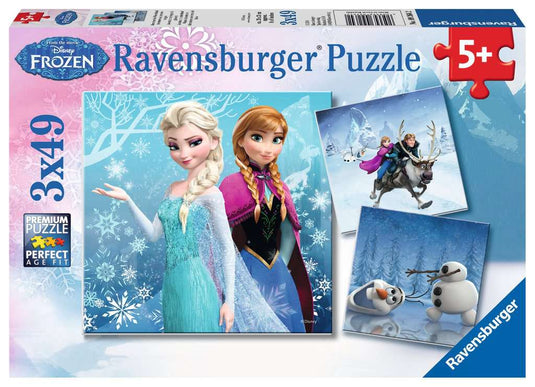 Winter Adventures 3 x 49 Piece Jigsaw Puzzle by Ravensburger - 1