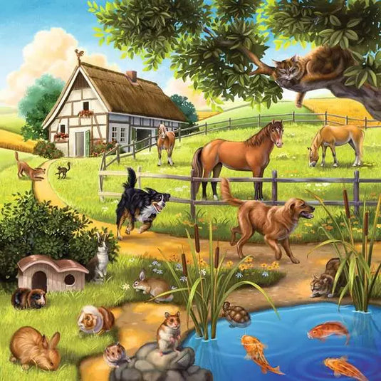 Forest/Zoo/Domestic Animal 3x49 Piece Jigsaw Puzzle by Ravensburger - 4