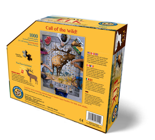 I Am Elk 1000 Piece Puzzle by Madd Capp Box Back