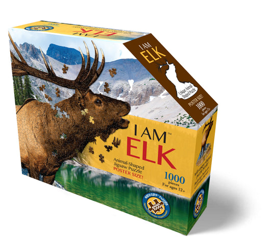 I Am Elk 1000 Piece Puzzle by Madd Capp Box Front