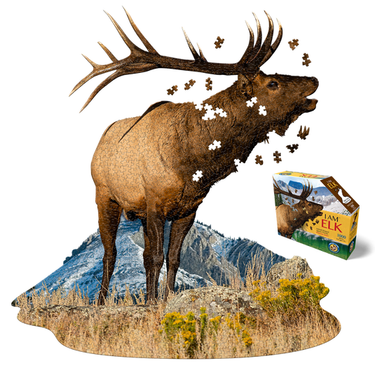 I Am Elk 1000 Piece Puzzle by Madd Capp Main Puzzle
