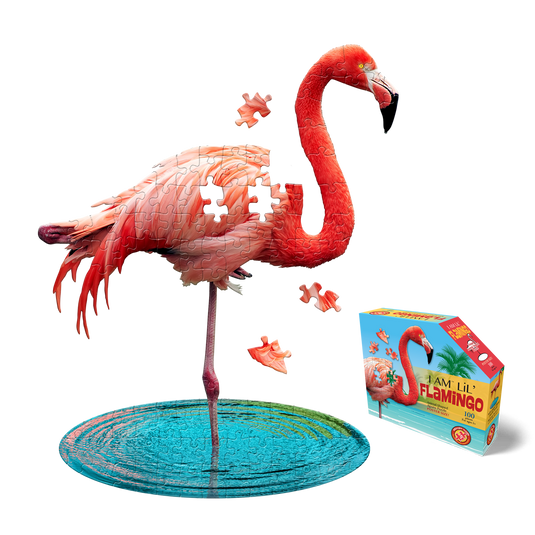 I Am Lil' Flamingo 100 Piece Puzzle by Madd Capp Main Puzzle