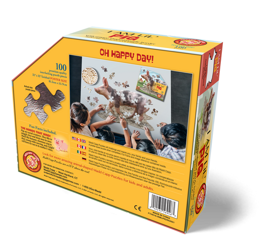 I Am Lil' Pig 100 Piece Puzzle by Madd Capp Box Back