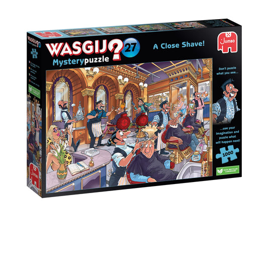 Wasgij Mystery #27: A Close Shave! 1000 Piece Jigsaw Puzzle by Jumbo