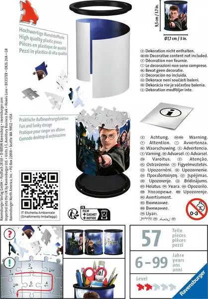 Harry Potter Utensil Cup 54 Piece 3D Puzzle by Ravensburger - 2