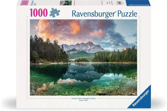 Zugspitze at the Eibsee, Germany 1000 Piece Jigsaw Puzzle by Ravensburger - 1