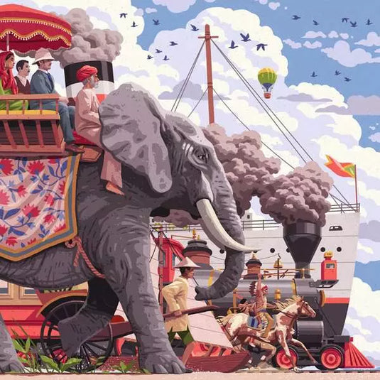 Art&Soul: Around The World in 80 Days 750 Piece Jigsaw Puzzle by Ravensburger - 2