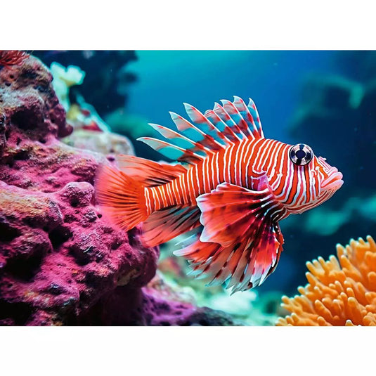 Red Lionfish 500 Piece Jigsaw Puzzle by Ravensburger - 2