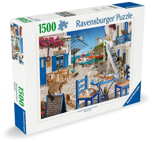 Cats of Mykonos 1500 Piece Jigsaw Puzzle by Ravensburger - 3
