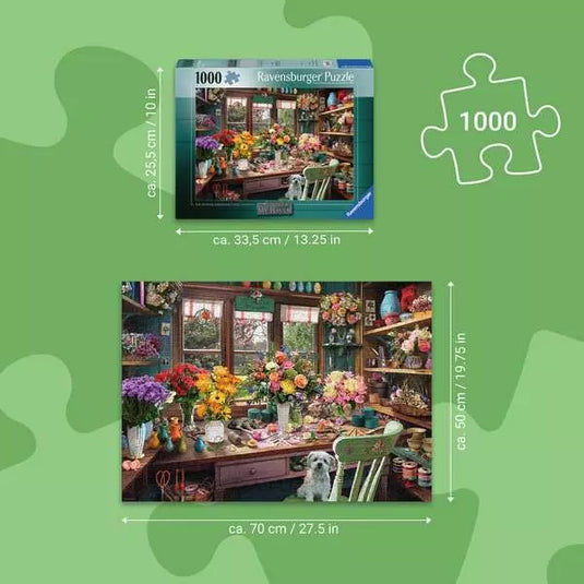 Flower Arranger's Shed 1000 Piece Jigsaw Puzzle by Ravensburger