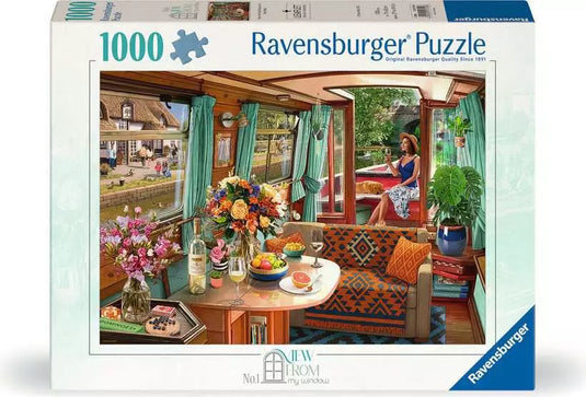 Canal Boat 1000 1000 Piece Jigsaw Puzzle by Ravensburger