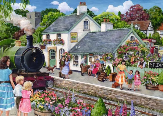 Whistle Stop Cottage 1000 Piece Jigsaw Puzzle by Ravensburger