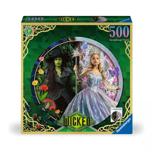 Wicked Act 2 500 Piece Round Jigsaw Puzzle by Ravensburger - 1