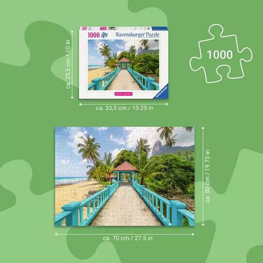 Colorful Bridge in Malaysia 1000 Piece Jigsaw Puzzle by Ravensburger