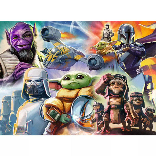 The Mandalorian and Grogu 500 Piece Jigsaw Puzzle by Ravensburger