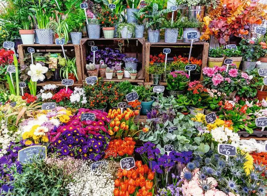 Flower Market, France 500 Piece Jigsaw Puzzle by Ravensburger
