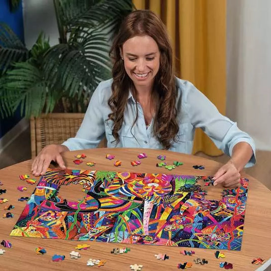 Jeweled Jungle 500 Piece Jigsaw Puzzle by Ravensburger