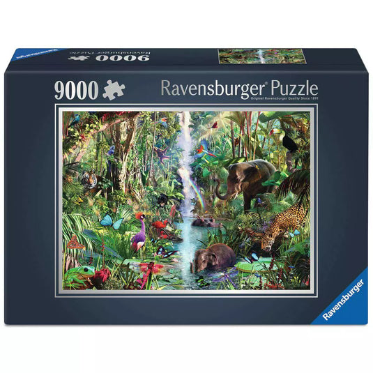 Jungle Animals 9000 Piece Jigsaw Puzzle by Ravensburger