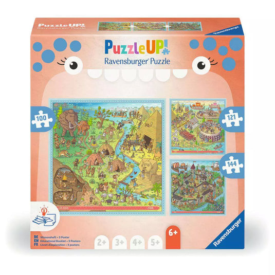 Puzzle Up History 100/121/144 Piece Jigsaw Puzzle by Ravensburger - 1