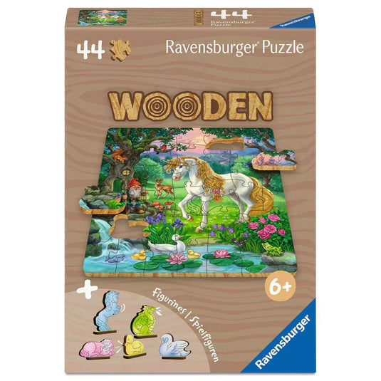 WOOD: Unicorn 44 Piece Jigsaw Puzzle by Ravensburger