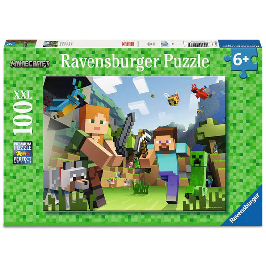 Minecraft 100 Piece Jigsaw Puzzle by Ravensburger - 1