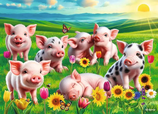 Precious Piglets 60 Piece Jigsaw Puzzle by Ravensburger