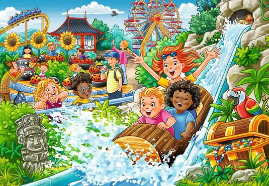 Amusement Park 2x24 Piece Jigsaw Puzzle by Ravensburger