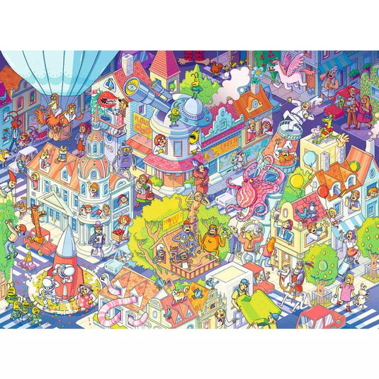 A Day in Chaosville 100 Piece Jigsaw Puzzle by Ravensburger