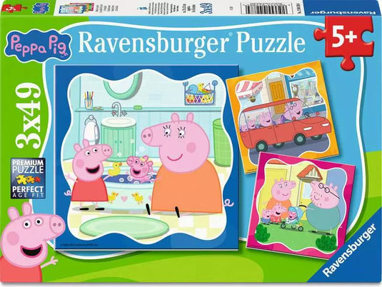 Peppa Pig 3x49 Piece Jigsaw Puzzle by Ravensburger