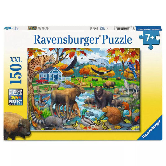 Wildlife Gathering XXL 150 Piece Jigsaw Puzzle by Ravensburger