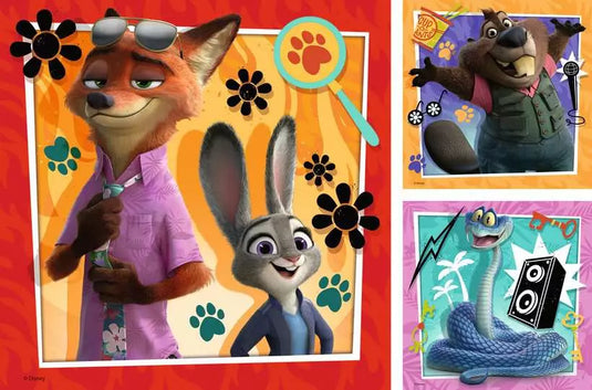 Zootopia 2 3x49 Piece Jigsaw Puzzle by Ravensburger