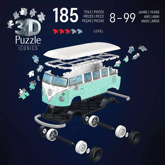 Iconics: Volkswagen T1 162 Piece 3D Puzzle by Ravensburger