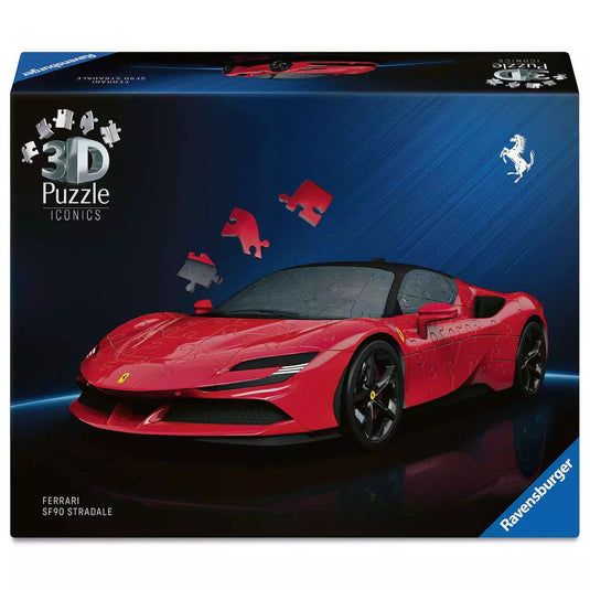 3D Iconics Ferrari SF90 Stradale 108 Piece Jigsaw Puzzle by Ravensburger