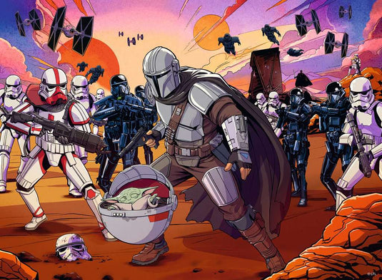 The Mandalorian: Face Off 200 piece Jigsaw Puzzle by Ravensburger