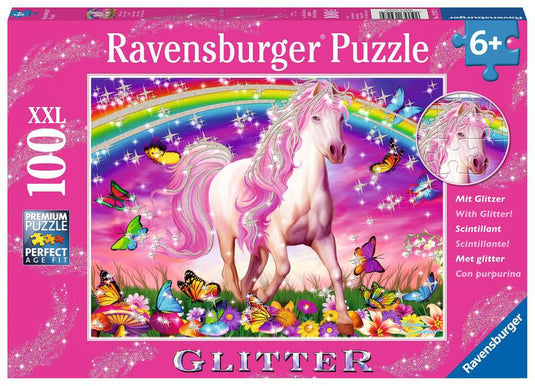 Horse Dream 100 Piece Glitter Puzzle by Ravensburger - 1