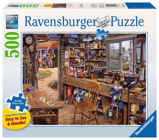 Dad's Shed 500 Piece Large Format by Ravensburger - 1