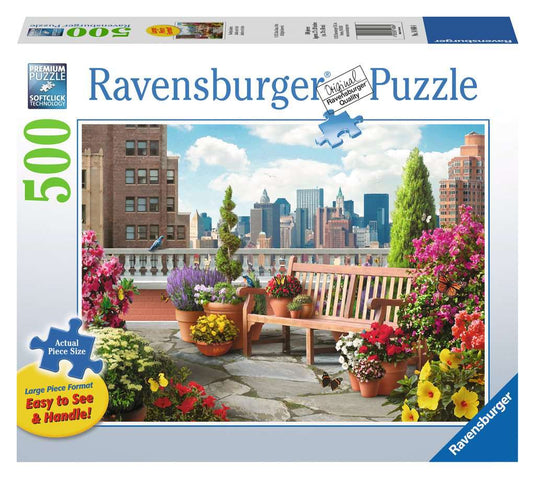 Rooftop Garden 500 Piece Large Format by Ravensburger - 1