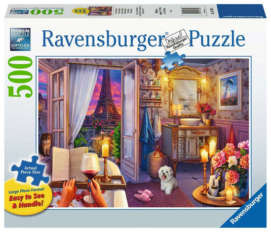 Cozy Bathroom 500 Piece Large Format by Ravensburger - 1