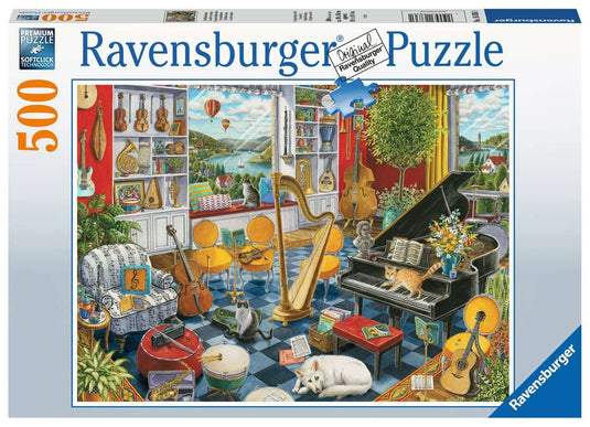 The Music Room 500 Piece Jigsaw Puzzle - 1