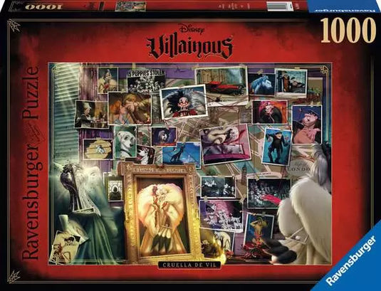 Disney Villainous: Cruella de Vil 1000 Piece Jigsaw Puzzle by Ravensburger