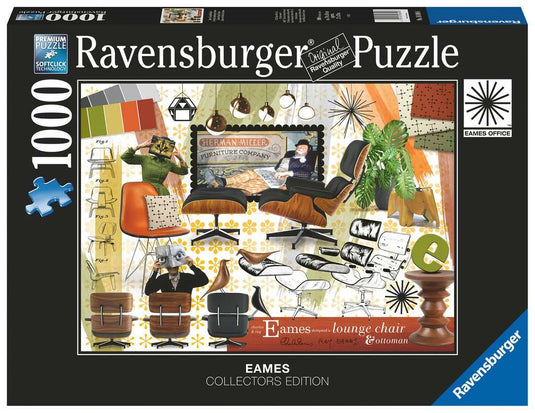 Eames Classic Designs 1000 Piece Jigsaw Puzzle by Ravensburger - 1