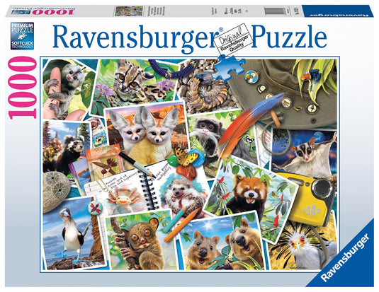 Traveller's Animal Journal 1000 Piece Jigsaw Puzzle by Ravensburger - 2