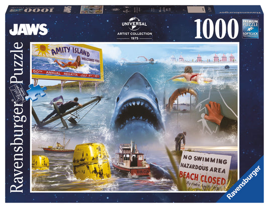 Universal Vault Collection: Jaws 1000 Piece Jigsaw Puzzle by Ravensburger - 2