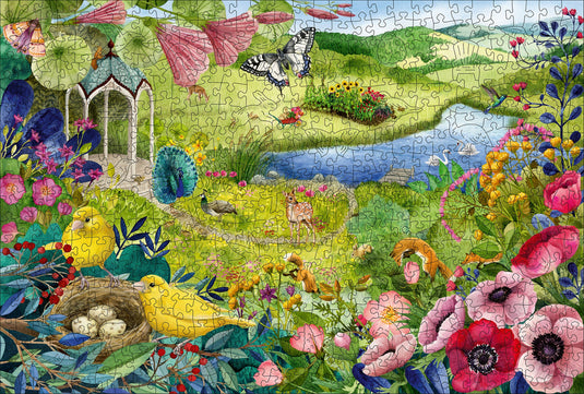 Wildlife Garden 500 Piece Jigsaw Puzzle by Ravensburger - 1