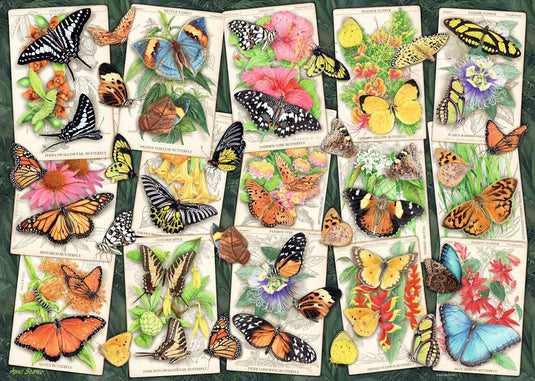 Tropical Butterflies 1000 Piece Jigsaw Puzzle by Ravensburger - 2