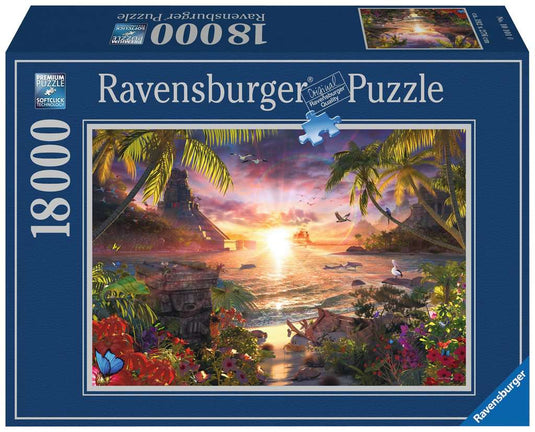 Paradise Sunset 18000 Piece Jigsaw Puzzle by Ravensburger - 1